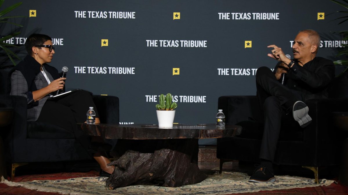 Former Attorney General Eric Holder spoke in a one-on-one session with NYU Law Professor Melissa Murray at the Texas Tribune Festival.