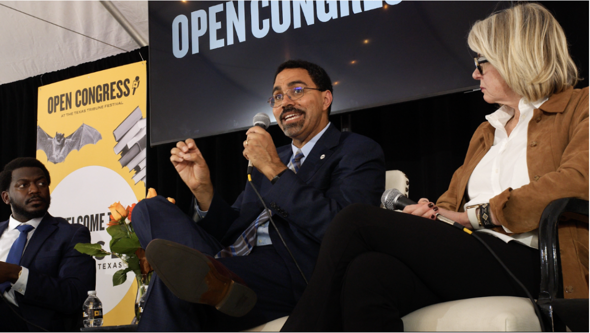 John King, Chancellor of the State University of New York System and former Secretary of Education under President Obama, speaks at a panel at the Texas Tribune Festival Nov. 15.